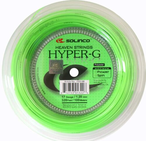 Solinco Hyper G 16L (125 mm) Lime Green Mini Reel (328 Foot) - Picture 1 of 1