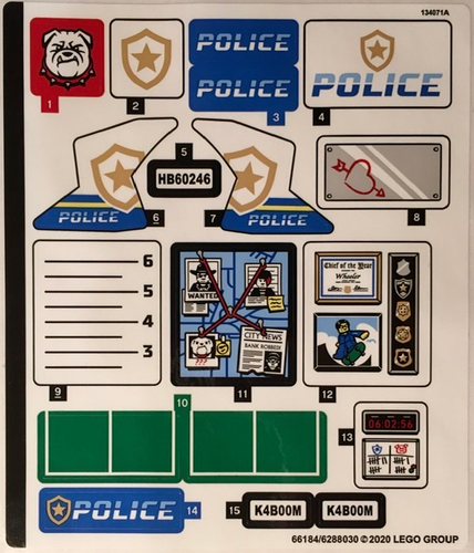 lego police stickers
