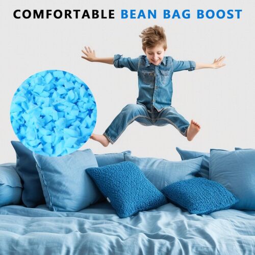 10 LBS Bean Bag Filler,Comfortable and Soft Bean Bag Chair Filler Memory Foam - Picture 3 of 11