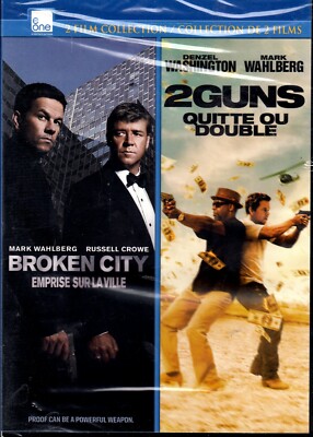 Broken City + 2 Guns - Denzel Washington , Mark Wahlberg , Russell Crowe - DVD