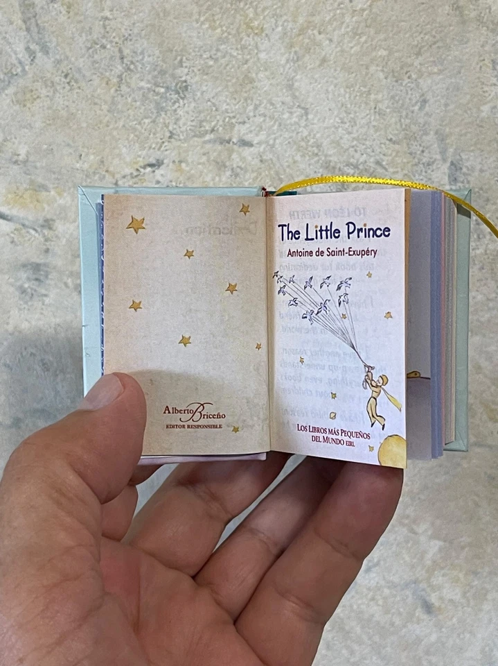 new The Little Prince Miniature book complete edition hardbound 440 pages 2.6" H - Image 3 of 4