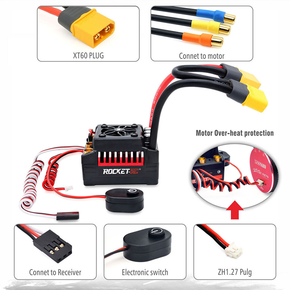 ホビーラジコン ROCKET-RC BBUSHLESS Surpass Hobby USA | Rocket-RC 1/28 Mini-Z Sensored Brushless