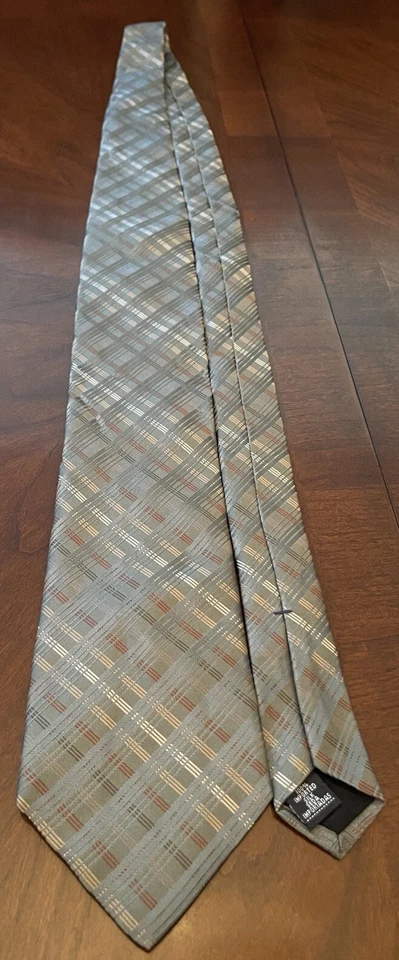 Corbata de cuello vintage J. Ferrar verde 100 % seda importada para hombre hecha en EE. UU. Foto 3 de 4