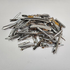 Vintage Aluminum Metal Curler Lot of 70 Wave Clips Perm Rods Good