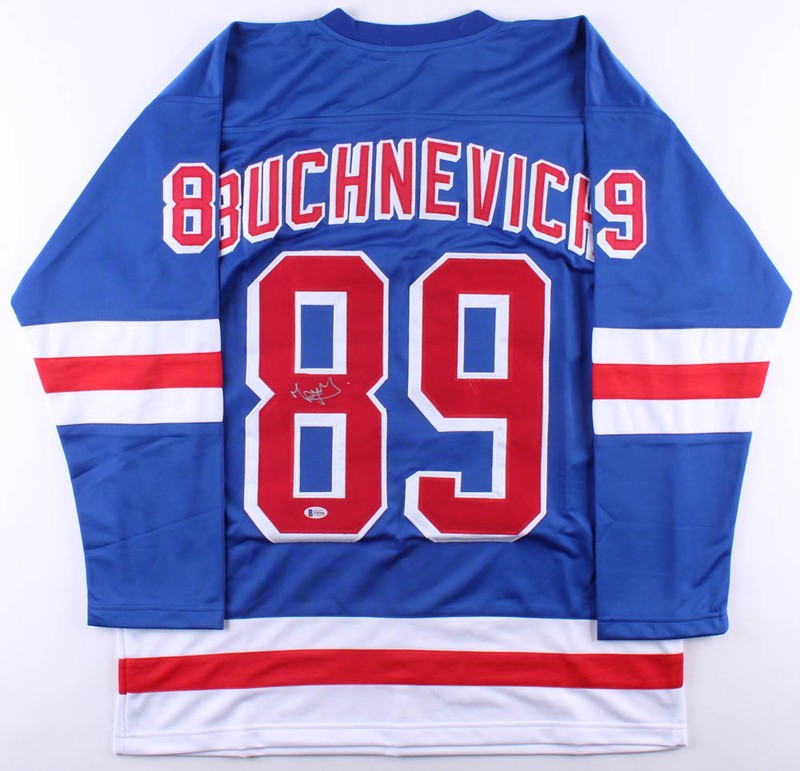 Pavel Buchnevich Signed New York Rangers Jersey (Beckett COA) Star Right Winger