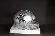 Dan Reeves Cowboys Signed (SBVI Champs) Mini Helmet Autograph PSA/DNA AM13343