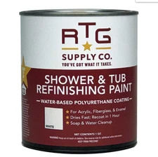 RTG Supply Co. Shower & Tub Refinishing Paint White