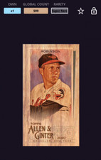 DIGITAL Brooks Robinson 2020 Topps Bunt Mini Wood Base Allen&Ginter SUPER RARE