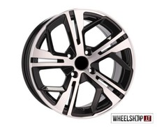 Jantes alliage style Peugeot R16 4x108 4x 16 pouces 7J ET25 jantes noires com...
