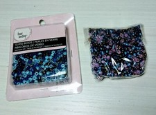 New Bead Landing Seed Bead Lot New  extra bag as shown Purple Blue Pink Violet