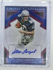 2019 Panini Limited-limited Membership Steve Largent Auto 23/25