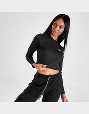 adidas Women Ribbed Crop Black Shirt GU2792 Top Cropped 20 Elastane Stretchy