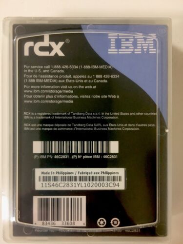 IBM 46C2831 - 1.5TB RDX Hard Drive Cartridge -NEW/FACTORY SEALED - Picture 2 of 2
