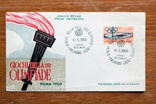 COMMEMORATIVE POSTCARD GAMES OF THE SEVENTEENTH OLYMPICS ROME 1960 (F1028)