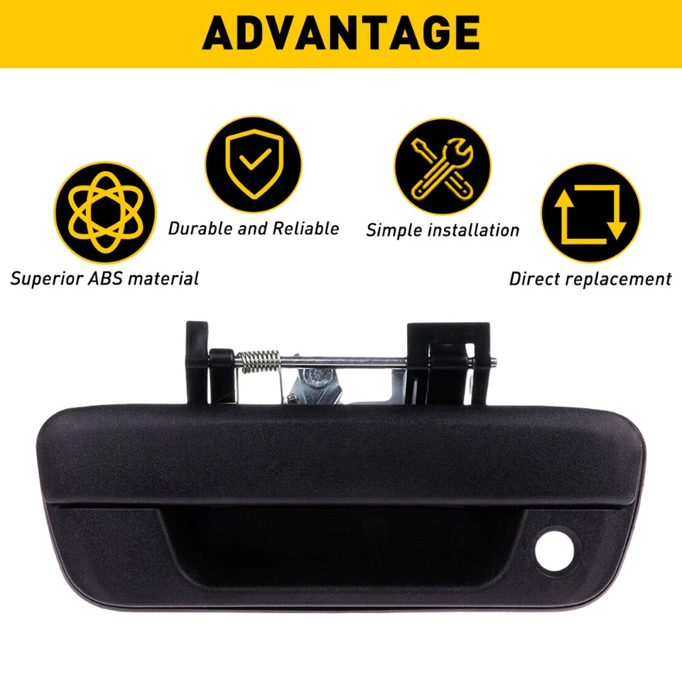 Cabo da tampa da caçamba texturizado com trava para Chevrolet Colorado GMC Canyon 2004-2012 11 - Imagem 2 de 4