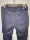 7 For All Mankind Women's The Ankle Super Skinny Coated Distressed Jeans 29 — photo 5