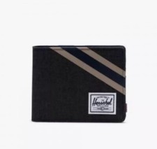 NWT Herschel Supply Company Roy Wallet Black Crosshatch