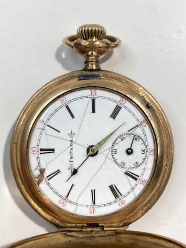 Antique FORTUNA / TWC Pocket Watch, Pre-Owned, Doesn't Run (30-#75)