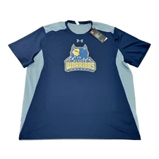 Men's Under Armour Alaska Warriors Hockey Colorblock  Shirt Size XL 1293903-411