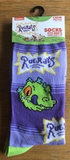 ODD SOX Nickelodeon RUGRATS Brand Logo Novelty Crew Socks Men s 6-12 Chuckie
