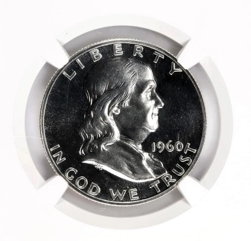 1960 Franklin Half NGC PF69 Legacy Series Mike Castle signed