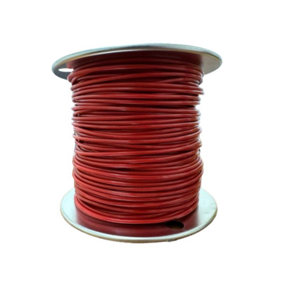 3/32'' - 1/8'' 7x7 Vinyl Coated Galvanized Aircraft Cable - Red