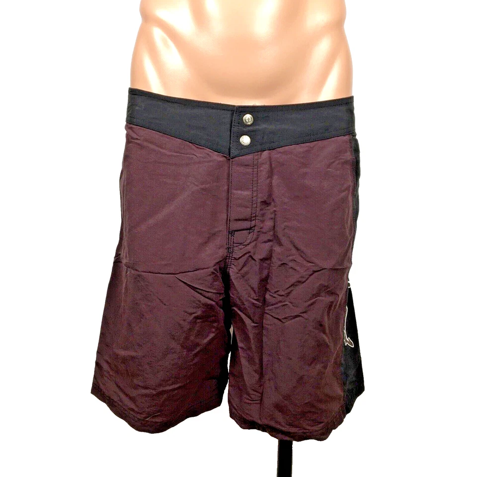Vintage 90s y2k Rip curl Mens Boardshorts 34 Swim Trunks Surf Beach Snap Closure - Image 2 of 4