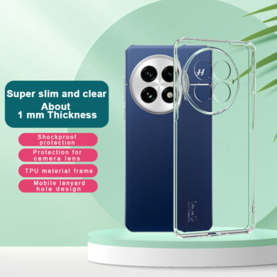 IMAK For OnePlus 13, Shockproof Soft Clear Transparent TPU Silicon Case Cover