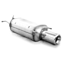 Ulter Edelstahl Sportauspuff ESD Suzuki Swift III Fließheck Bj 05-10 1x100mm