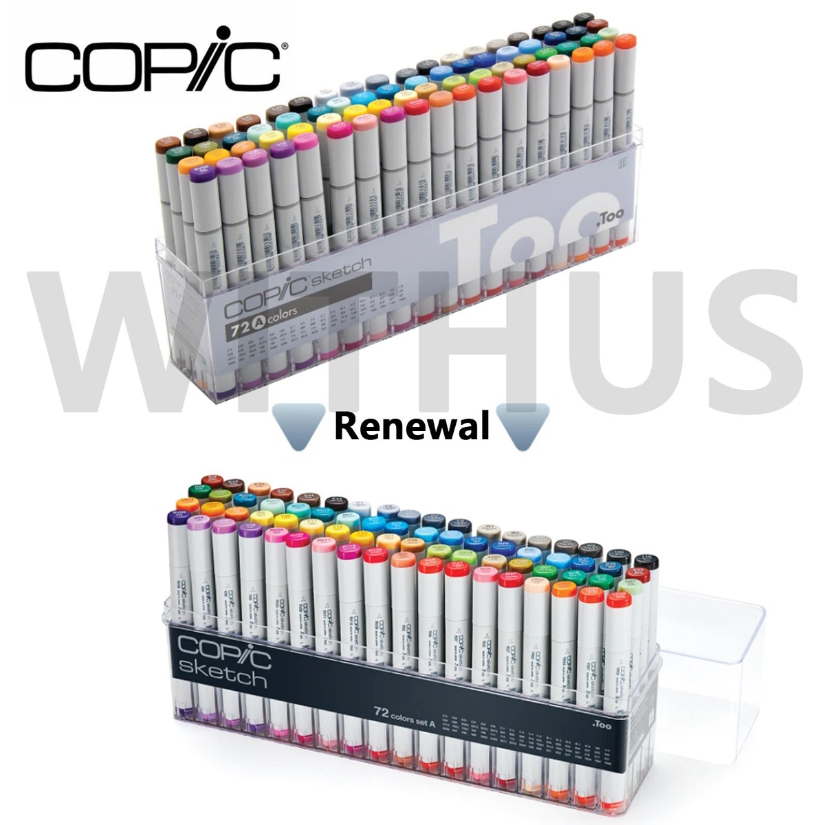 Copic Marker 72-Piece Sketch Set A