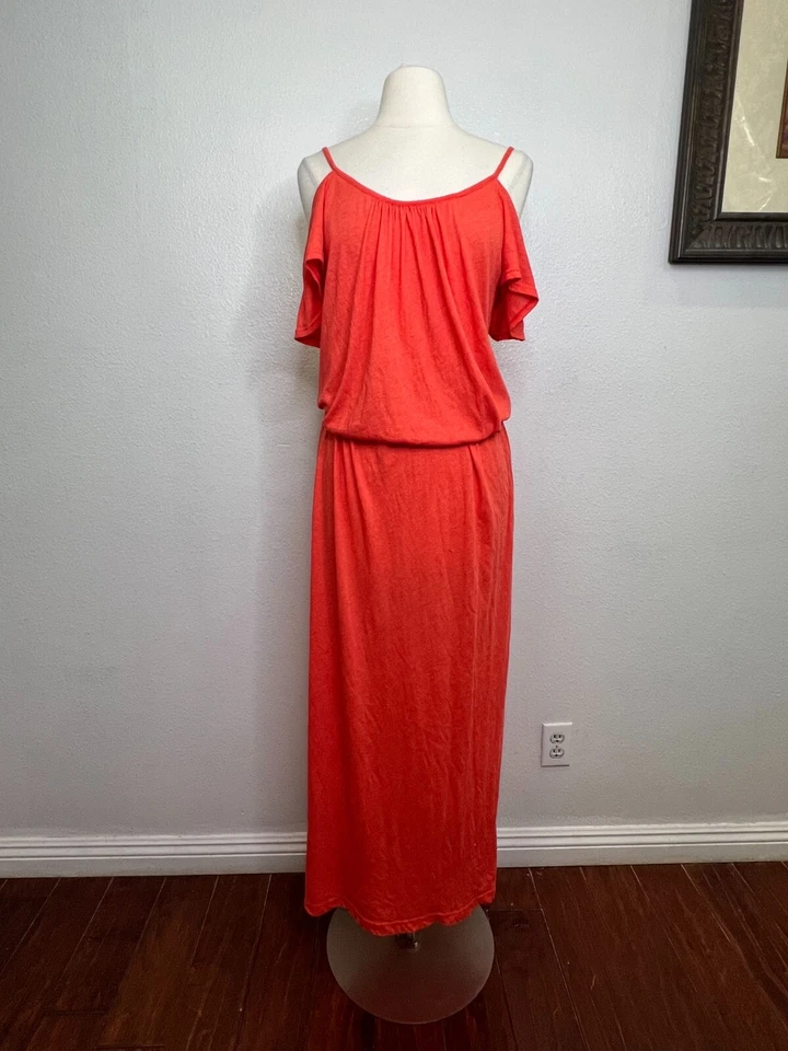 Maxi Vestido Jersey Joie Jassina Suave Talla Grande en Amapola Profunda Foto 3 de 4