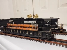 Weathered Atlas O Scale Reading Freight Car With Load.