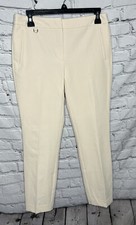 Adrianna Papell Womens bi stretch Kate Pants Almond Size 4 EUC