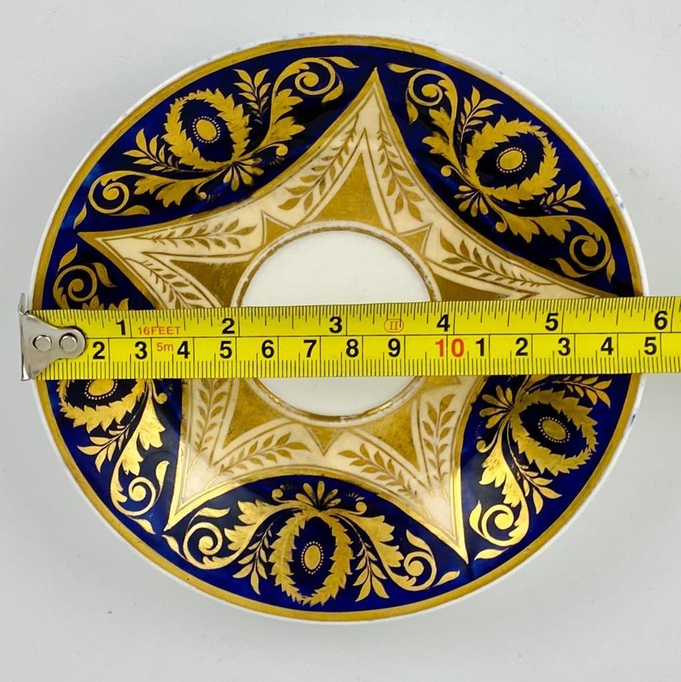 19thc Antique c1820 Spode Tea Cup & Saucer4343Gold GiltSerpent