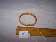 Vintage Hand Made Primitive Wood BANGLE BRACELET - Estate Find - Lot F
