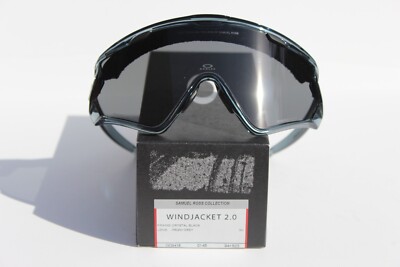 OAKLEY Windjacket 2.0 Sunglasses Crystal Black/Prizm Grey NEW