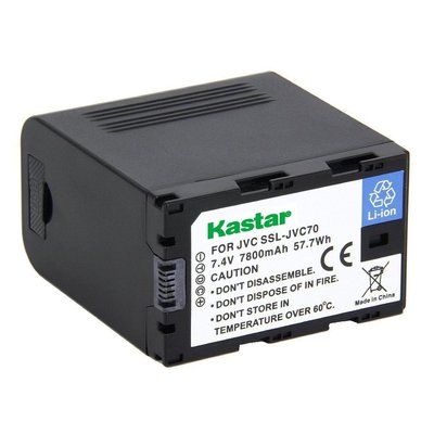 1x Kastar Battery for JVC SSL-JVC70 GY-HMQ10 LS300 HM200 HM600 HM600EC HM650
