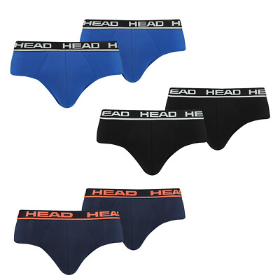 6 er Pack Head Herren Basic Brief Pant Slip Unterwäsche Unterhose 
