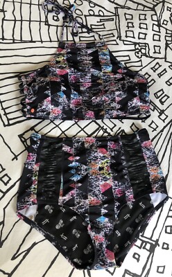 William Rast Edgy Just Another Brick Faux Leather Detail Set size S/M