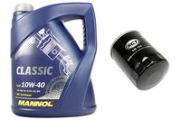 MotoröL Set ÖLfilter SM168 5Liter 10W40 FüR Citroen Fiat Lancia Mitsubishi Smart