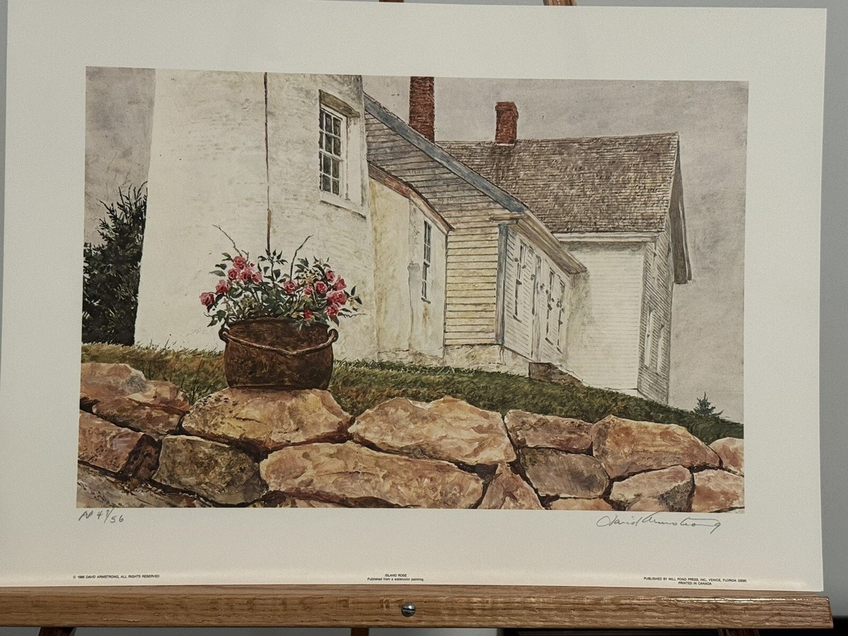 David Armstrong “Island Rose” Pencil signed by artist *A/P Artist