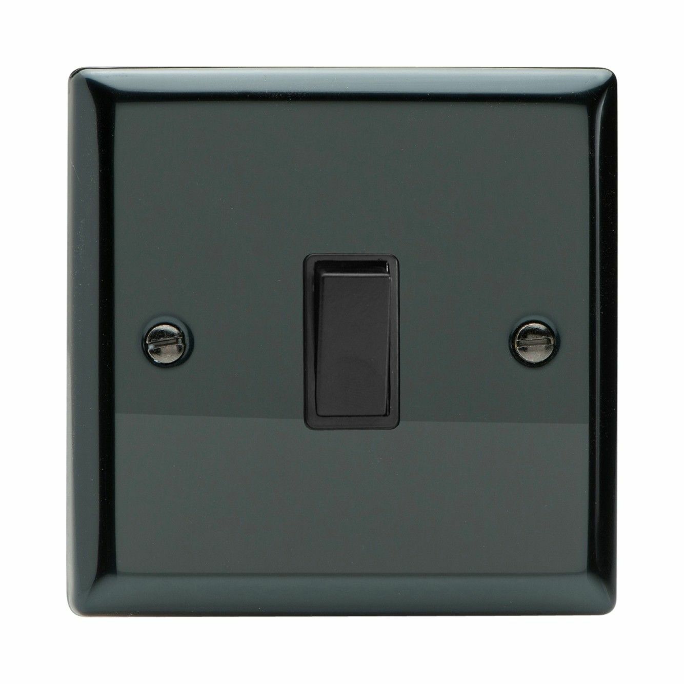 Varilight XI1B Classic Iridium Black 1 Gang 10A 1 or 2 Way Rocker Light Switch