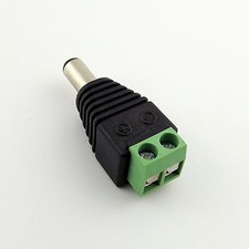 10x DC Power CCTV Video 5.5mm x 2.5mm Male LED Balun Terminals Adapter Connector