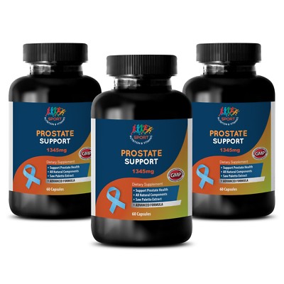 Graviola - PROSTATE SUPPORT - Saw Palmetto - Vitamins - 3 Bot 180 Ct