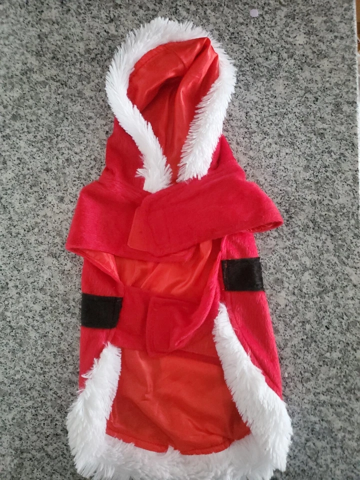 Camisa Disfraz Papá Noel Navidad Perro Talla Mediana 16-18 Pulgadas  Foto 4 de 4