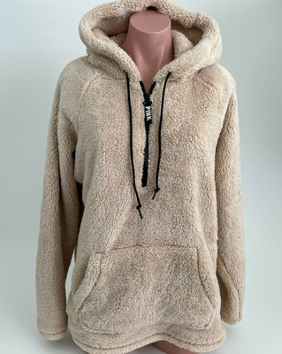 victoria's secret pink fuzzy sweatshirt
