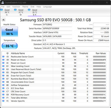 Samsung 870 EVO 500GB 2.5" SATA III Internal SSD (MZ-77E500B/AM)