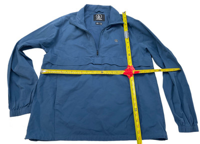 Vintage SALE size XL VOLCOM Wilfred Windbreaker JACKET coat blue full zipper .