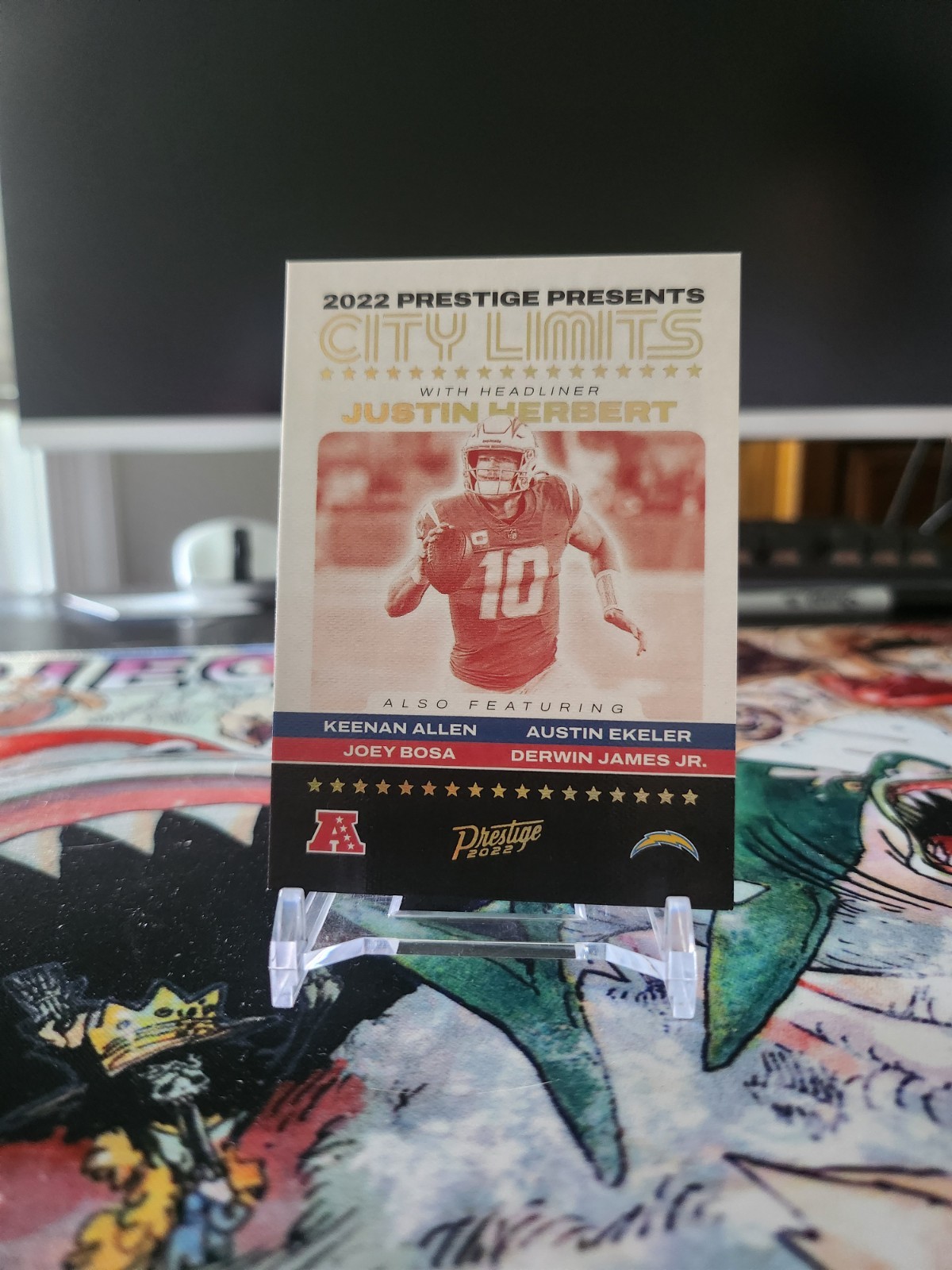 2022 Panini Prestige Justin Herbert City Limits Case Hit #CL-4 LA Chargers