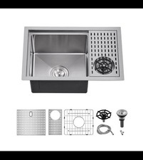 23 Undermount Small Kitchen Sink With Glass Rinser Scamall 23x15x9 23 Undermount Small Kitchen Sink With Glass Rinser Scamall 23x15x9